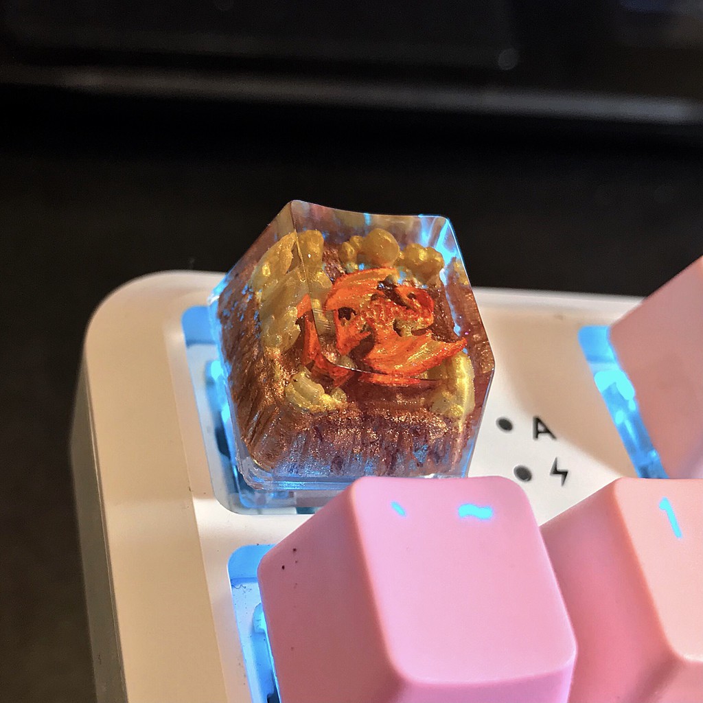 Keycap rồng 🐉 XUYÊN LED profile OEM - keycap artisan Dragon trang trí bàn phím cơ gaming