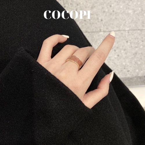 Nhẫn xà cừ phong cách Hàn Quốc Cocopi.accessories