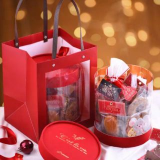 5 bộ Hộp giấy đựng cookies - kẹo - mứt tết.....