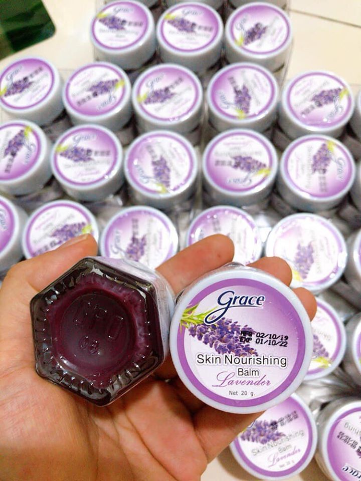 Dầu cù là hỗ trợ giấc ngủ Grace Skin Nourising Balm Lavender (Thái Lan)