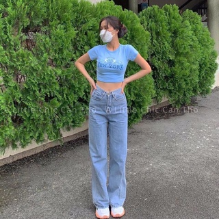 Áo croptop in hình New york