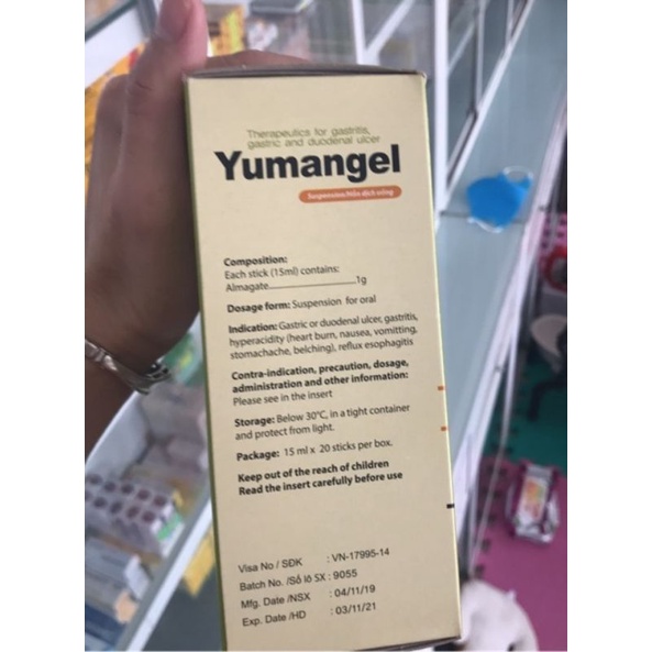 Sữa đau dạ dày Yumangel hộp 20 gói