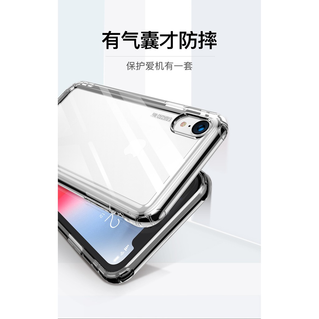 Ốp lưng Iphone X/ XR/ Xs Max  dẻo trong chống sốc hãng Baseus