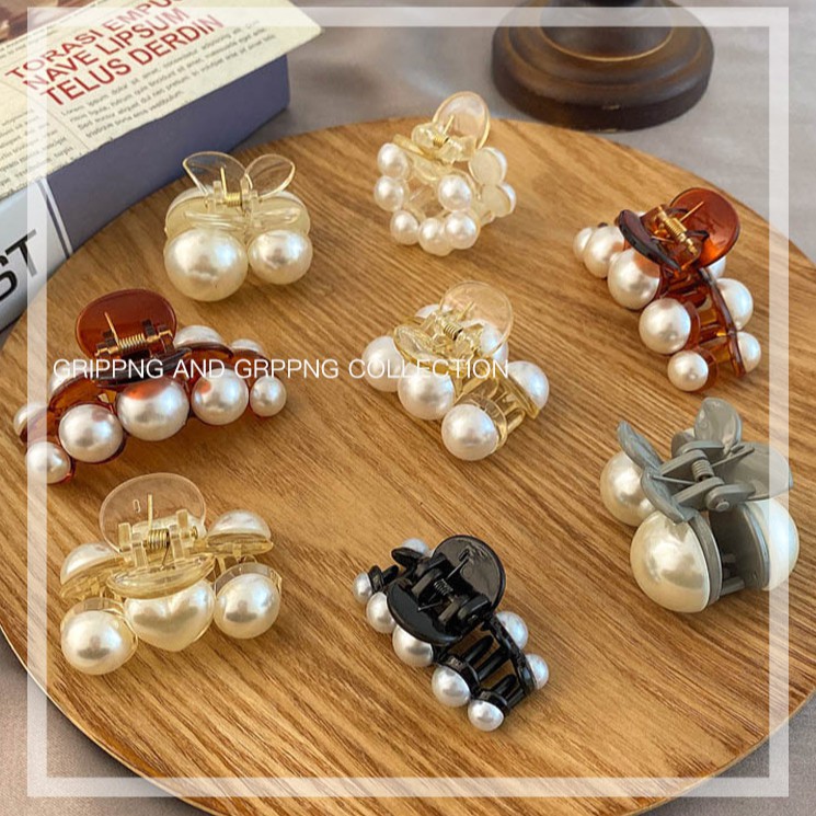 Kẹp Tóc Đính Ngọc Trai Xinh Xắn Theo Phong Cách Hàn Quốc