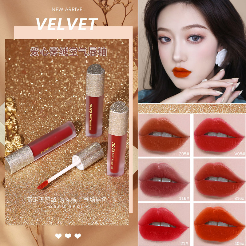 [Hàng mới về] Son Môi Novo Lâu Trôi Chất Lì Thiết Kế Hình Trái Tim Độc Đáo | BigBuy360 - bigbuy360.vn