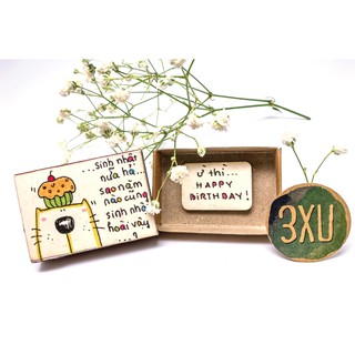 Thiệp Sinh Nhật Hộp Diêm Sinh Nhật Nữa Hả BD015