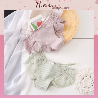 Quần Lót Nữ Cotton Cao Cấp Đẹp Viền Ren Dây Sườn Gợi Cảm QC05 - Her Sleepwear