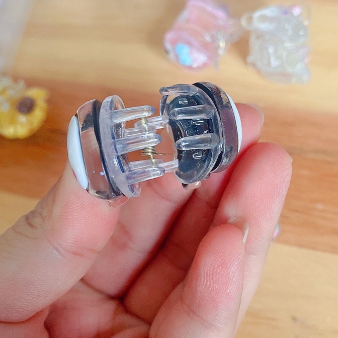 Kulomi Yugui Kẹp Tóc Đuôi Ngựa Trong Suốt Hình Chú Chó Hoạt Hình Ngọt Ngào