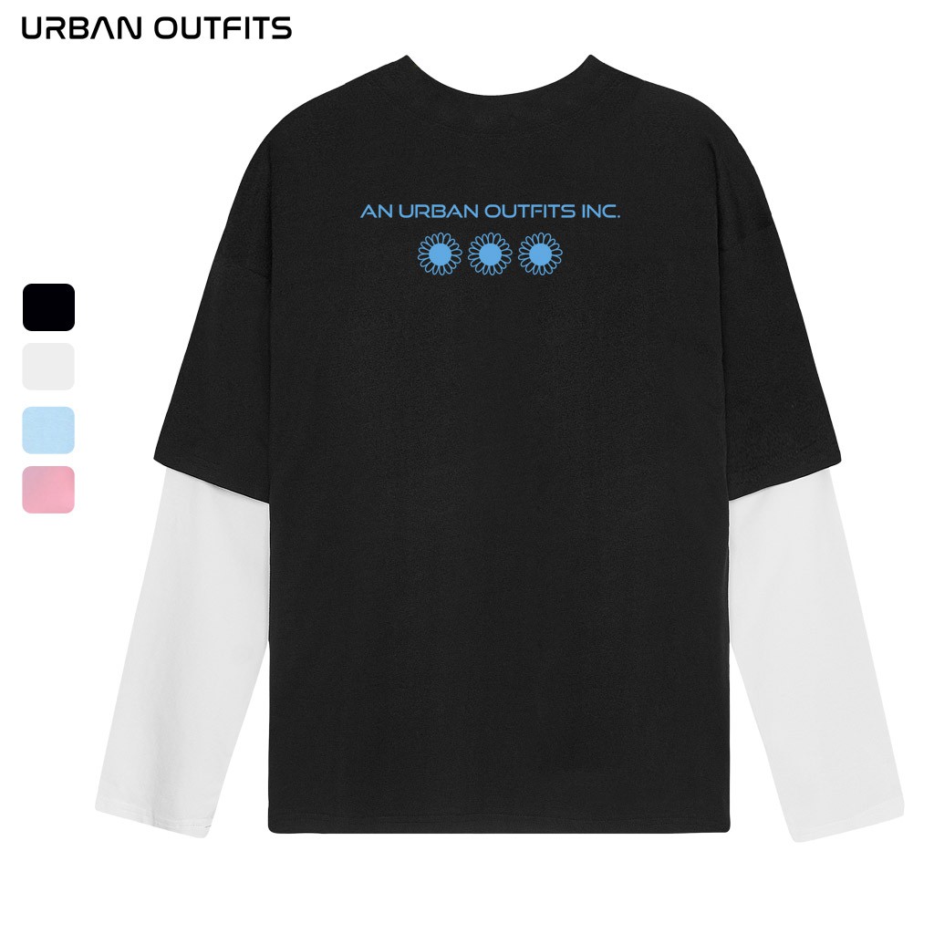 Áo Thun Tay Dài Phối Nam Nữ Form Rộng URBAN OUTFITS In Universe DO6M08219 Planet TDO57 100 cotton 4 Chiều