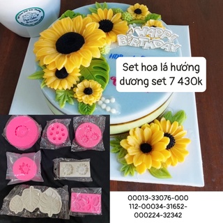 Combo Set Hoa Lá Hướng Dương Nguyên Combo Đầy Đủ