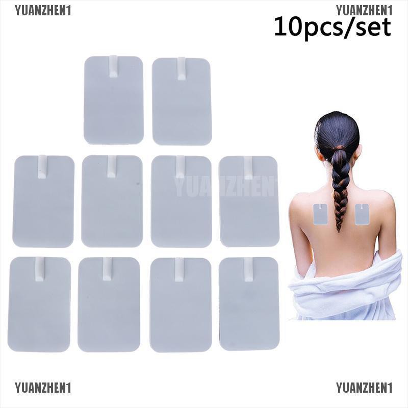 Bộ 10 đệm mát xa electrode cỡ 6*9cm có thể tái sử dụng tiện lợi