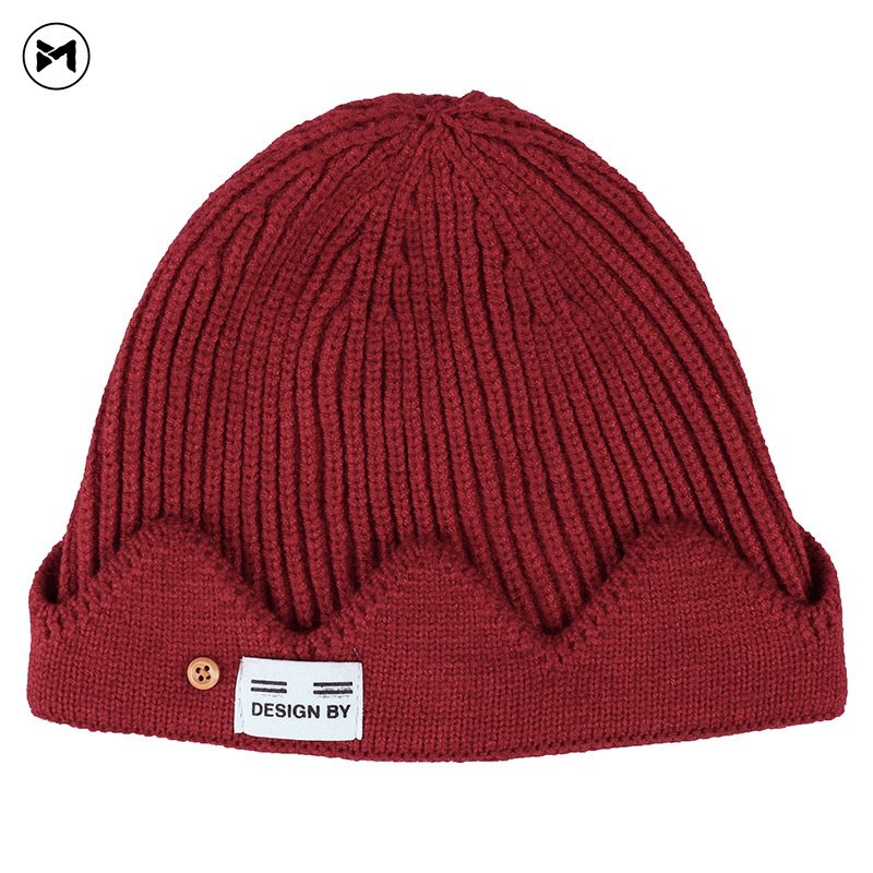 Hàng Mới Về Mũ Len Dệt Kim Hình Vương Miện Phong Cách Đại Học Thời Trang Unisex 2022