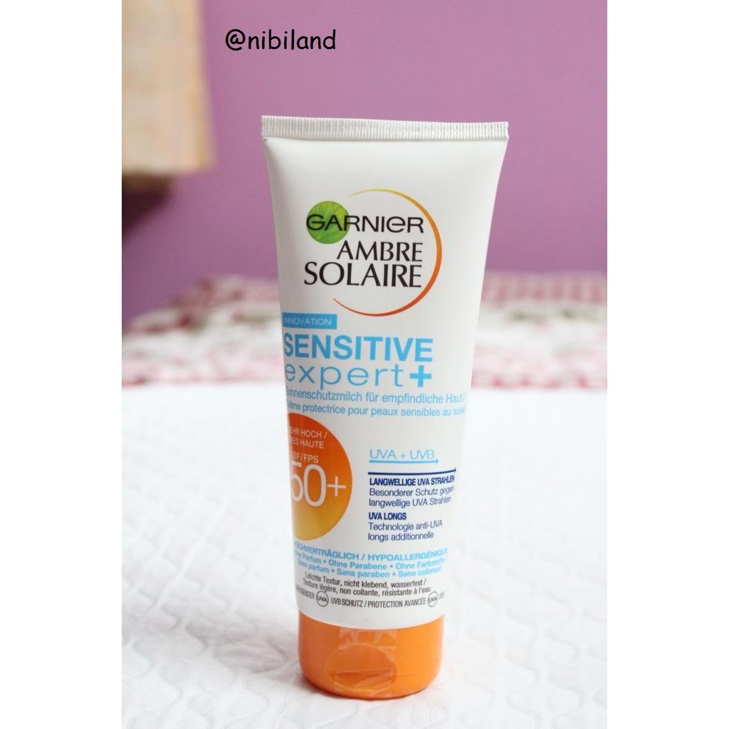 Kem chống nắng Garnier Ambre Solaire Sensitive 50+