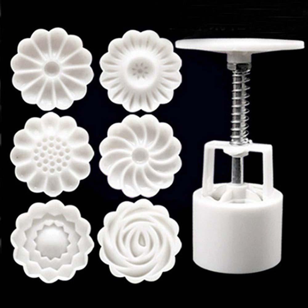 Khuôn Làm Bánh Trung Thu Hình Hoa Truyền Thống Trung Thu 1 Thùng 6 Con Dấu