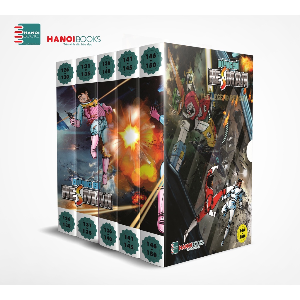 Sách - Combo 6 Gồm 5 Boxset Dũng Sĩ HesMan