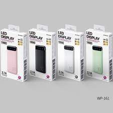 Sạc dự phòng CHÍNH HÃNG 10000mAh WK WP-161, sạc cùng lúc 2 thiết bị