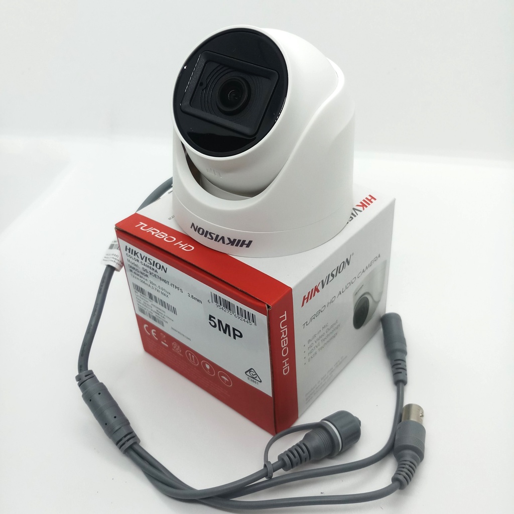 Bộ camera HIKVISION 5MP [Tích Hợp Mic] Chính Hãng - bảo hành 24 tháng , tặng đẩy đủ phụ kiện lắp đặt