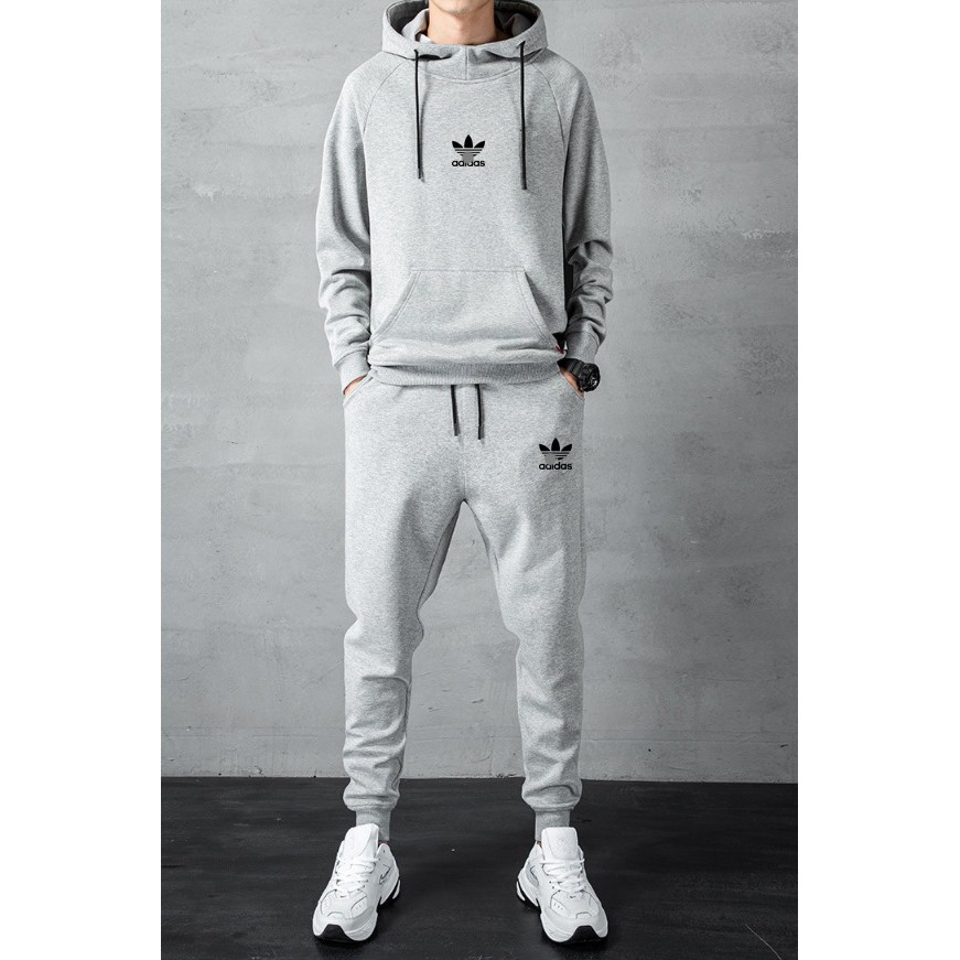 Bộ nỉ Hoodie Nam Thu Đông dài tay chất thể thao đẹp (40kg - 90kg) . | BigBuy360 - bigbuy360.vn