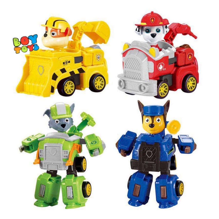 Đồ chơi chó cứu hộ Paw Patrol lắp ráp biến hình 2 trong 1, đồ chơi cho bé thảo sức vui chơi và lắp ghép