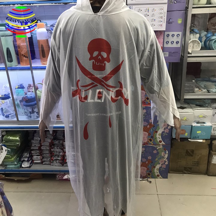 Áo Choàng Halloween Cướp Biển - Áo Choàng Bộ Xương Lửa