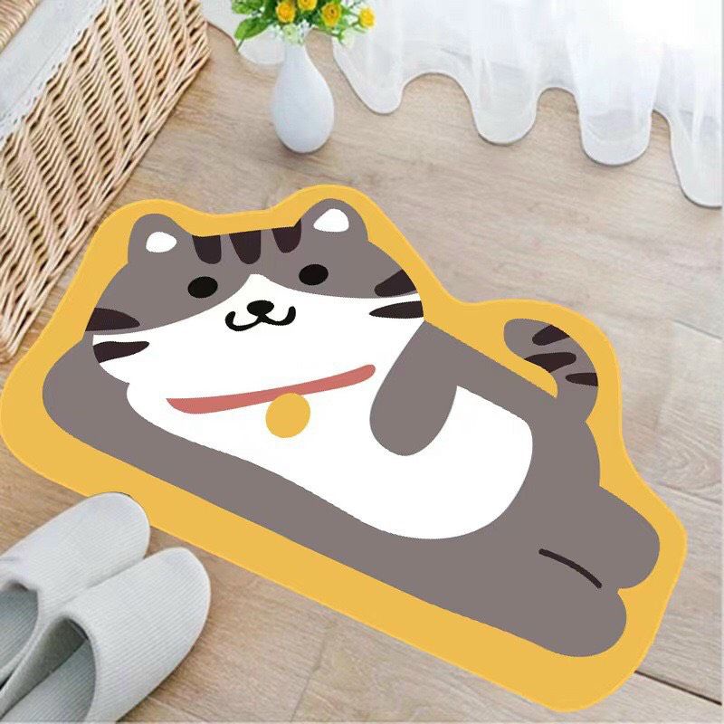 Thảm chùi chân hình thú ngang 60cm x cao 40cm