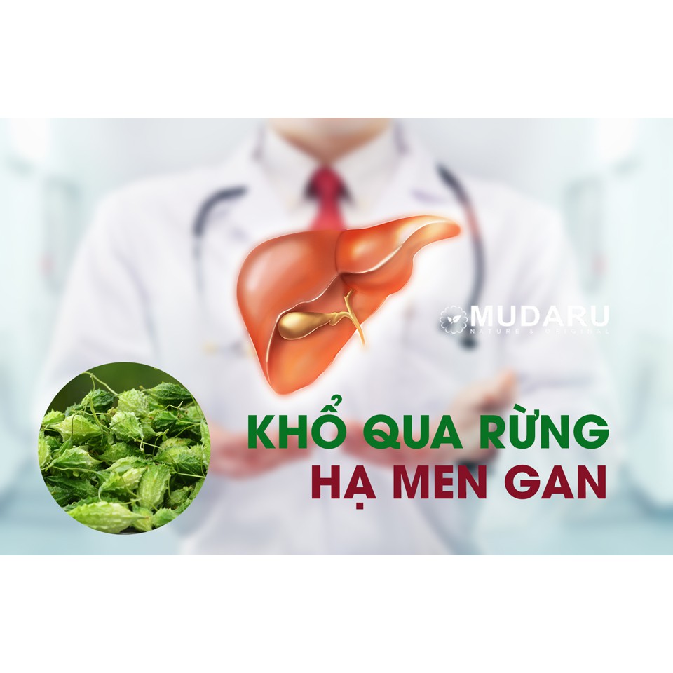 Trà Khổ Qua Rừng Mudaru- 50 túi lọc- Giải độc- Mát Gan- Trị Tiểu Đường