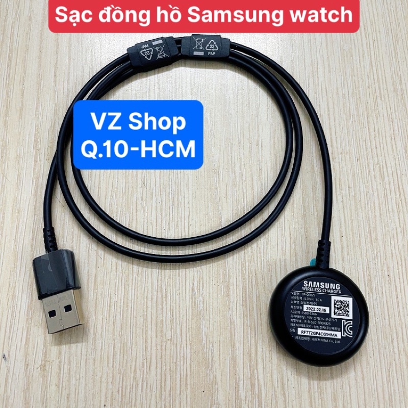 Sạc zin chính hãng bóc máy cho đồng hồ Samsung Active1-2, watch 3-4 bảo hành 6 tháng