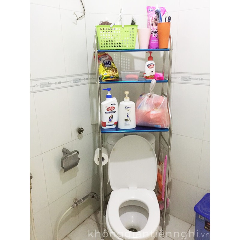 Kệ nhà tắm trên bồn cầu bằng inox 011KNT001 | BigBuy360 - bigbuy360.vn