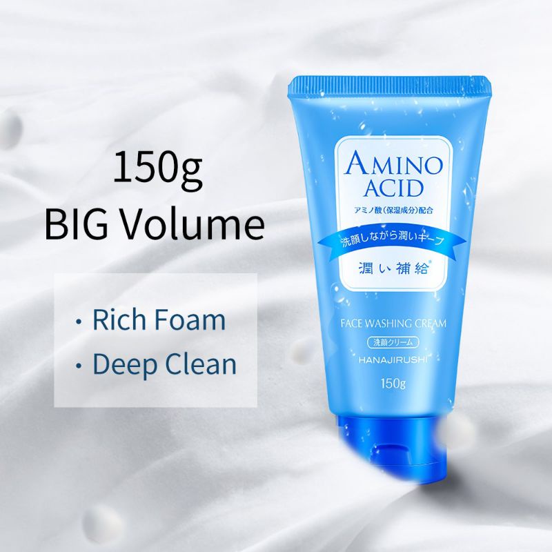 Sữa rửa mặt Nhật Bản HANAJIRUSHI Axit Amin 150g