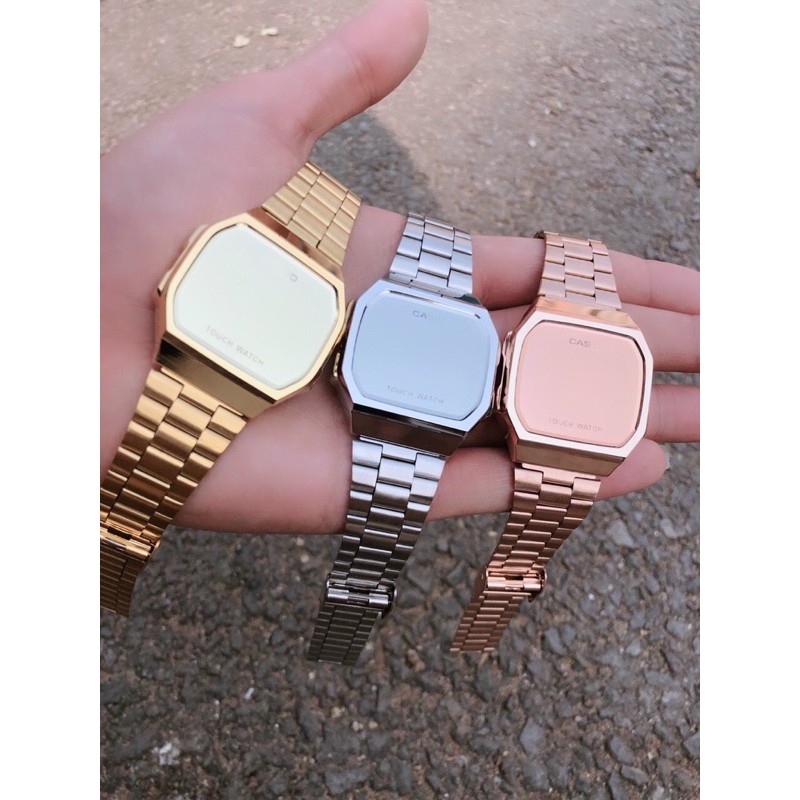 Đồng hồ nam, nữ Tráng gương TOUCH WATCH cảm ứng sang trọng, dây thép cho tuổi teen | WebRaoVat - webraovat.net.vn