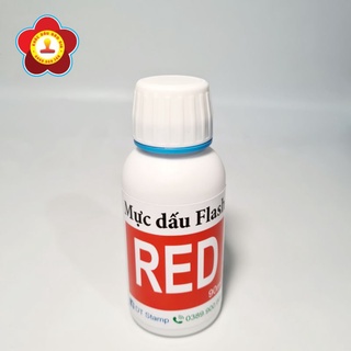 Mực dấu flash Mực dành cho dấu thẩm thấu. Chai 90ml. Mực này chỉ đóng lên giấy thường, giấy kraft, bìa carton