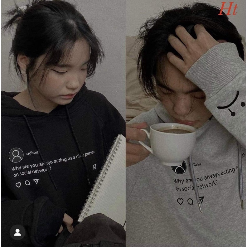 Áo hoodie Sad máy ảnh
