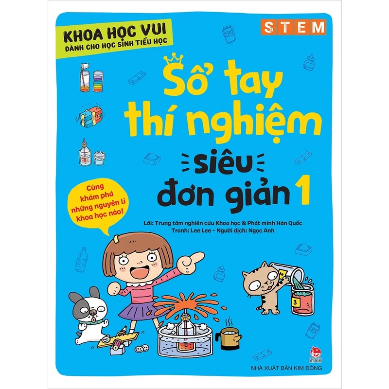 Sách - Sổ tay thí nghiệm siêu đơn giản - Khoa học vui dành cho học sinh tiểu học - Trọn bộ 2 tập