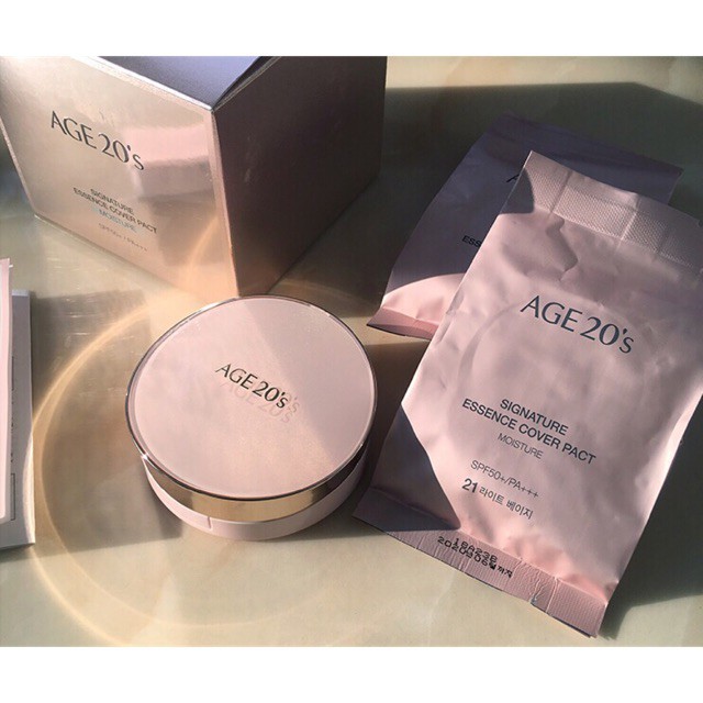 [TẶNG 1 LÕI] Phấn Tươi Dưỡng Ẩm Age20'S Signature Essence Cover Pact