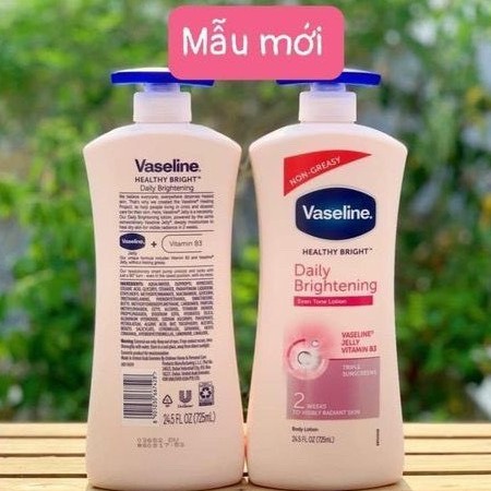 Sữa dưỡng thể Vaseline Healthy White UV Lightening Body Lotion 725ml