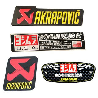 Đề Can Nhôm Dán Ống Pô Xe Máy AKRAPOVIC Yoshimura Cách Nhiệt