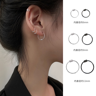 1 Khuyên Tai Bạc Tròn Nhỏ 2020 Mới
