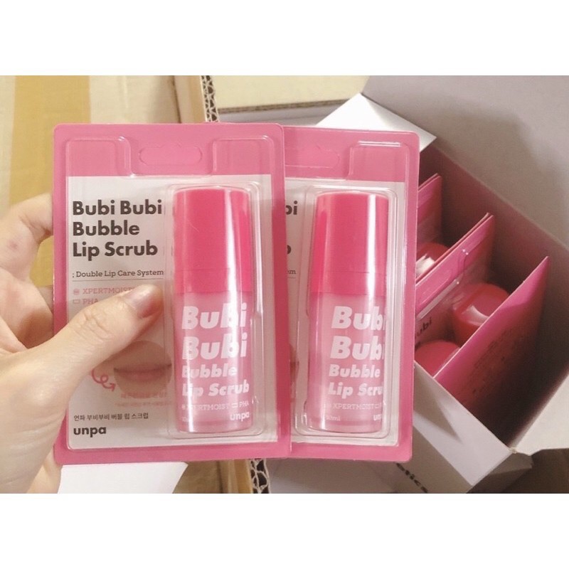 Gel sủi bọt tẩy tế bào chết môi Bubibubi Lip - Mẫu 2021 | BigBuy360 - bigbuy360.vn