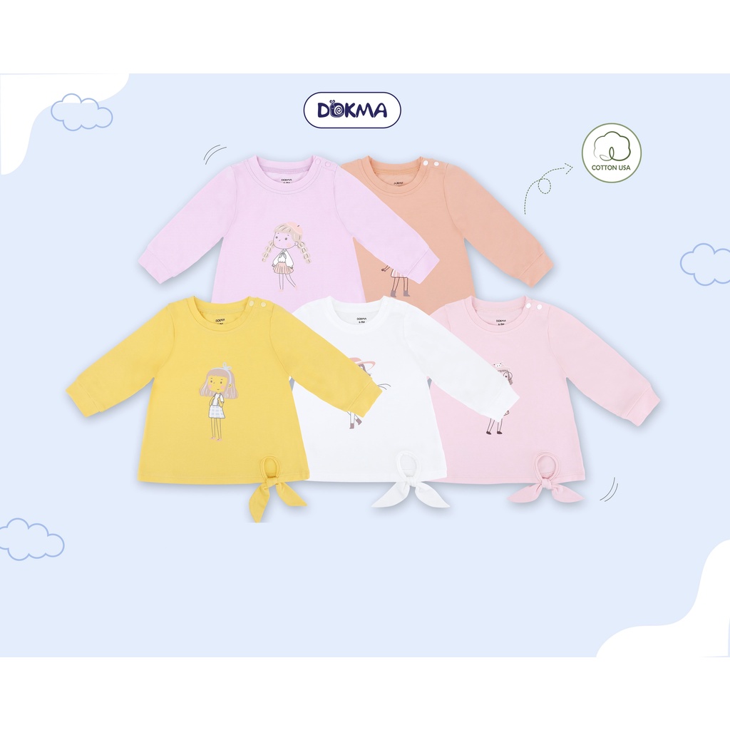 DA1139 Áo cài vai dài tay Dokma