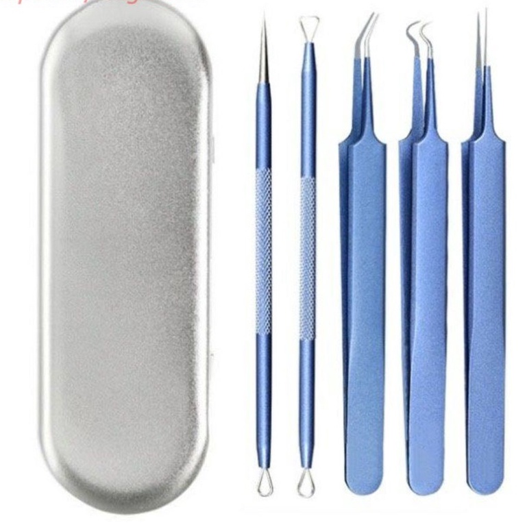 Bộ 5 Món Que Nặn Mụn Đầu Đen, Trứng Cá, Cám Thần Thánh (Full Box) - #hop
