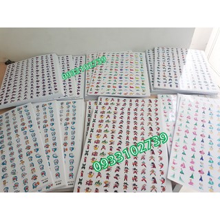 Combo mới 6 tờ A4 sticker khen thưởng x 159 stick/ tờ