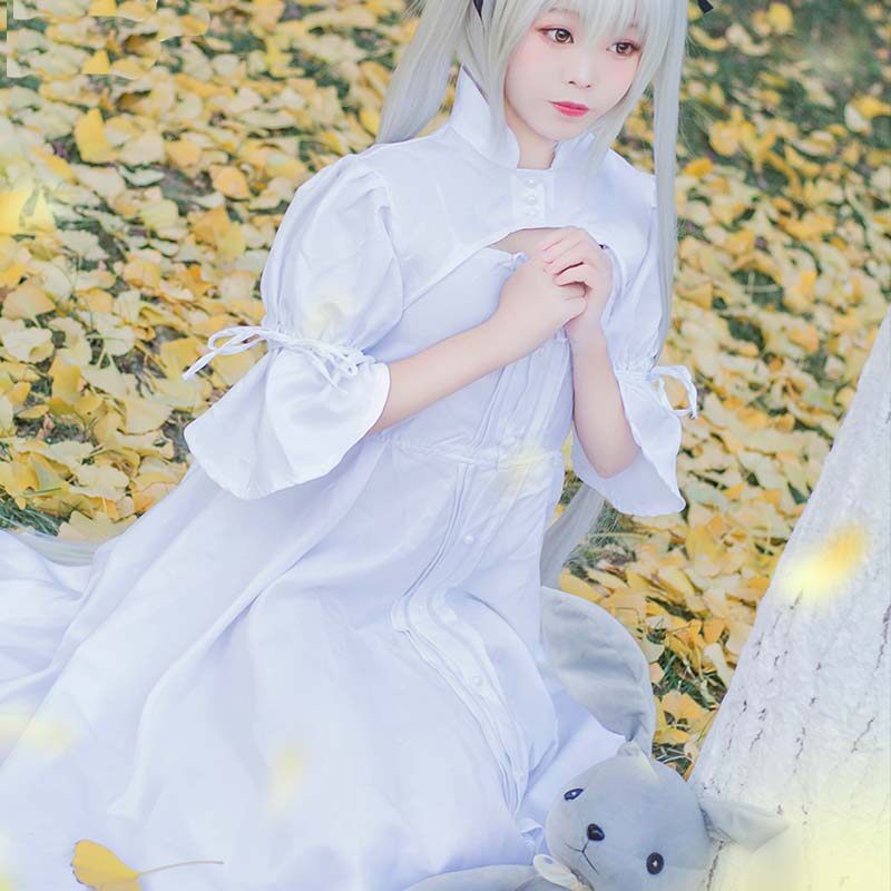 Cosplay Anime Chất Lượng Cao Kasugano Sora Cosplay Dress Yosuga NO Sora White Lolita Costume Cosplay Costume