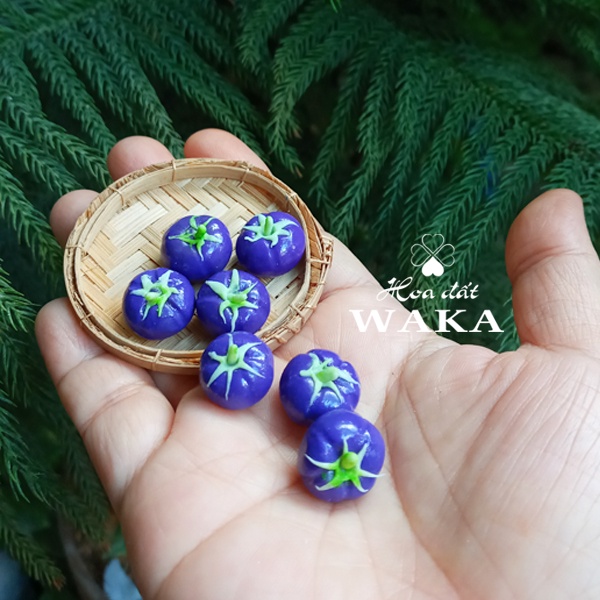 Mô hình Trái Cà Tím Mini- Rau Củ Quả Mini 1/12