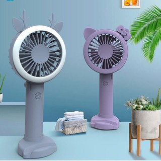 [Quà tặng kèm] Quạt Animal mini fan siêu cấp dễ thương có LED gấp gọn tiện dụng