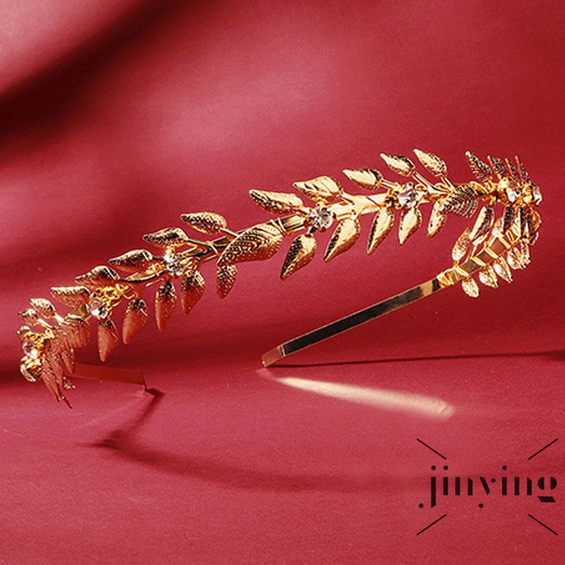 GETNOIVAS Vòng Hoa Đính Đá Phụ Kiện Trang Trí Tóc Cho Cô Dâu