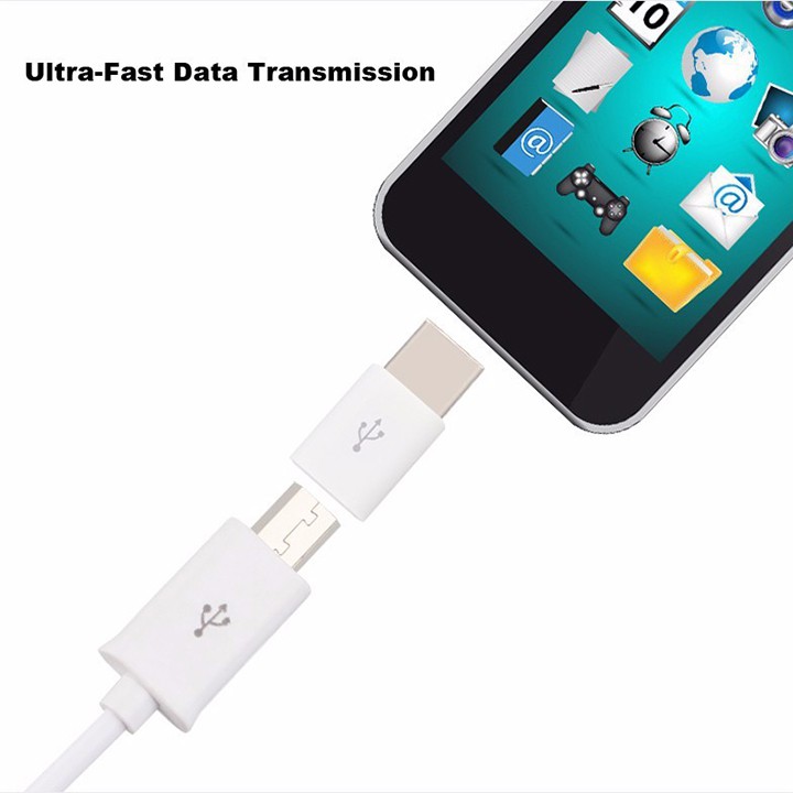 Đầu chuyển đổi cổng micro usb sang type C xiaomi | BigBuy360 - bigbuy360.vn