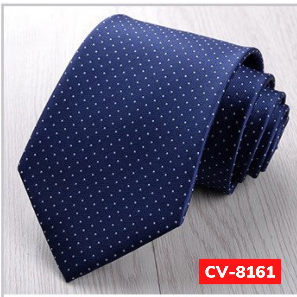 Cavat Nam bản to 8cm cao cấp thời trang, Cà vạt công sở, Cravat chú rể, Calavat dự tiệc CV-8161