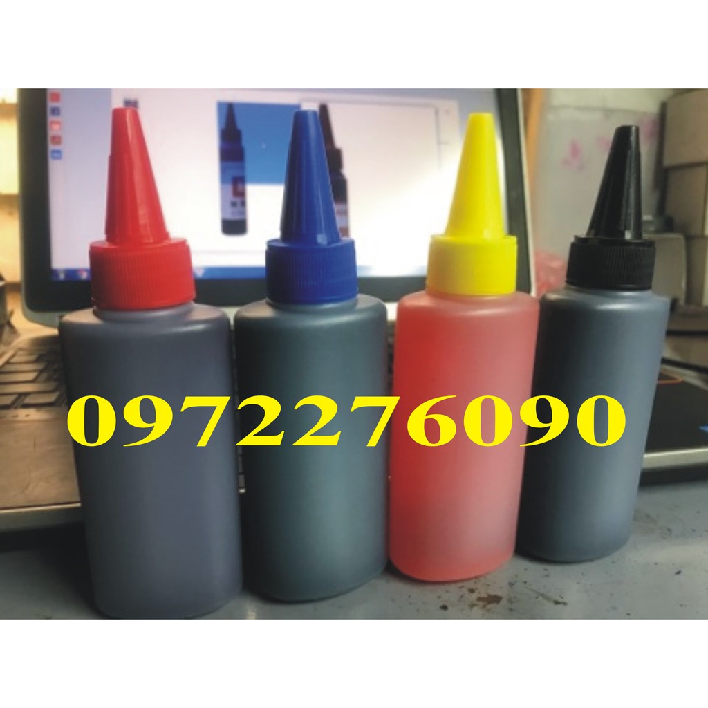 Bộ mực in Canon 4 màu xanh,vàng,đen đỏ 100ml/1 màu