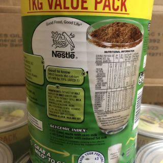 Sữa Milo Úc 1kg . Date 2021