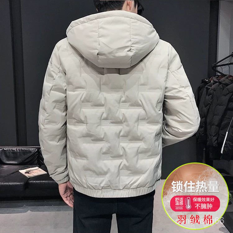 Áo Khoác Đệm Cotton Dày Giữ Nhiệt Ôm Dáng Phong Cách Hàn Quốc Trẻ Trung Cho Nam